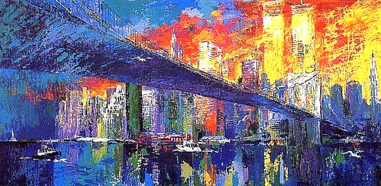 The Brooklyn Bridge Leroy Neiman