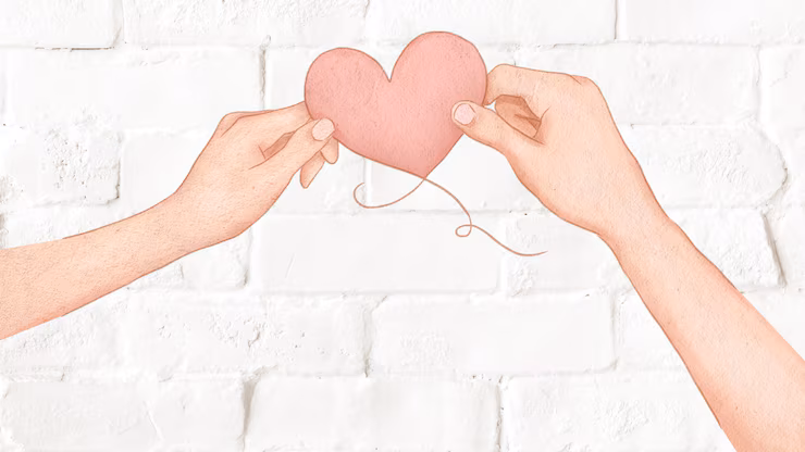 couple holding heart balloon valentine s day illustration 53876 98020